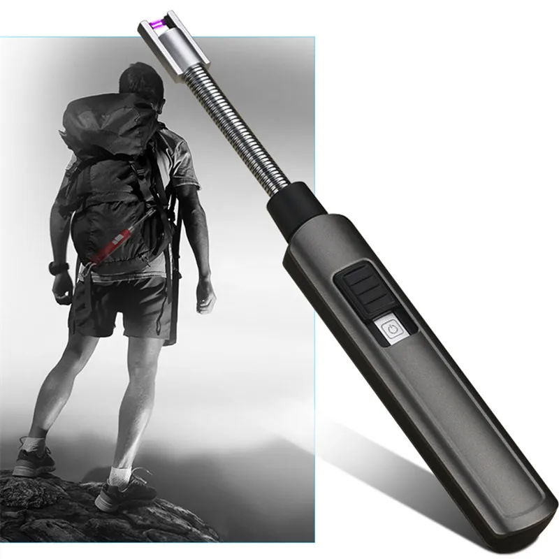 Гибкая Usb Электронная зажигалка для сигарет плазменное зажигание кухни
