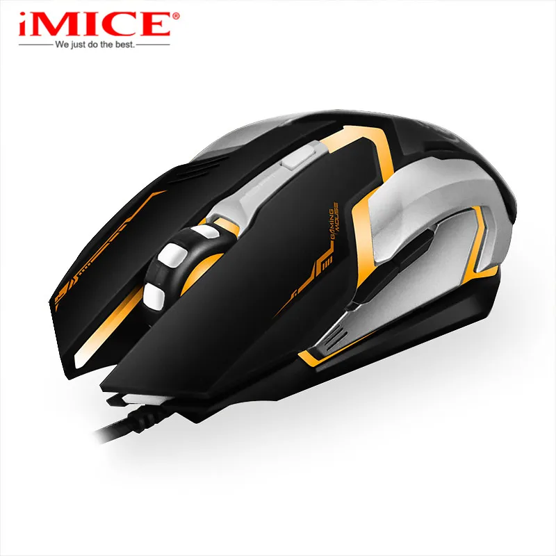 IMice V6 6 Кнопок Компьютерной Мыши Оптическая USB Gaming Проводная Мышь Colorful Подсветка