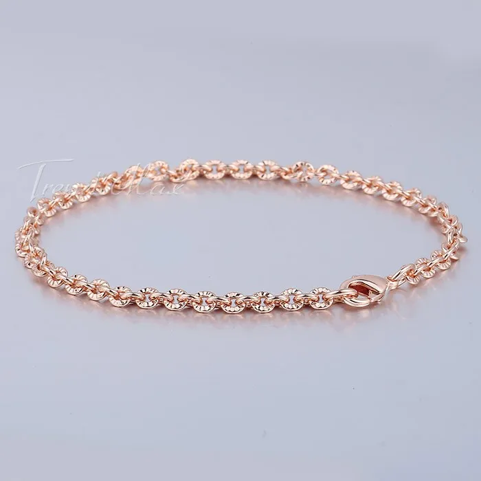 Комплект женских ювелирных изделий из колье и браслета 3 мм | Украшения