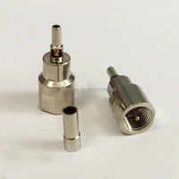 1pc fme male plug rf coax connector crimp rg316rg174lmr100 straight nickelplated new wholesale