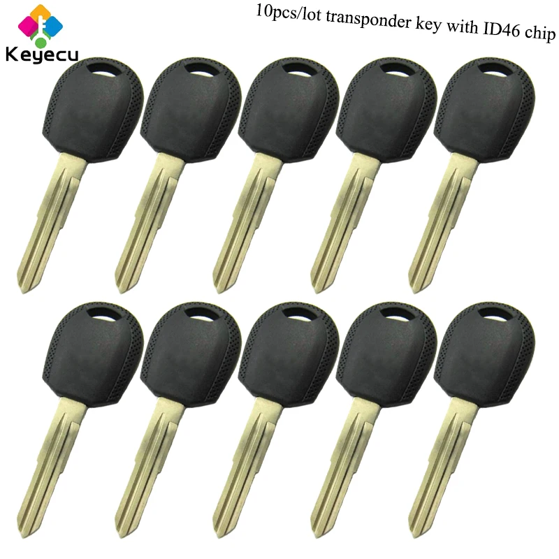 KEYECU 10 шт./лот сменный ключ зажигания транспондера-ID46 чип транспондера с