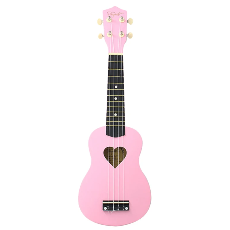Pink Mcool концертные Гавайские гитары укулеле, 23 дюйма, розовые Ukelele, 4 струны, Гавайские мини-гитары в форме сердца, отверстие для тона, липа, дерево, Uke - Цвет: Pink