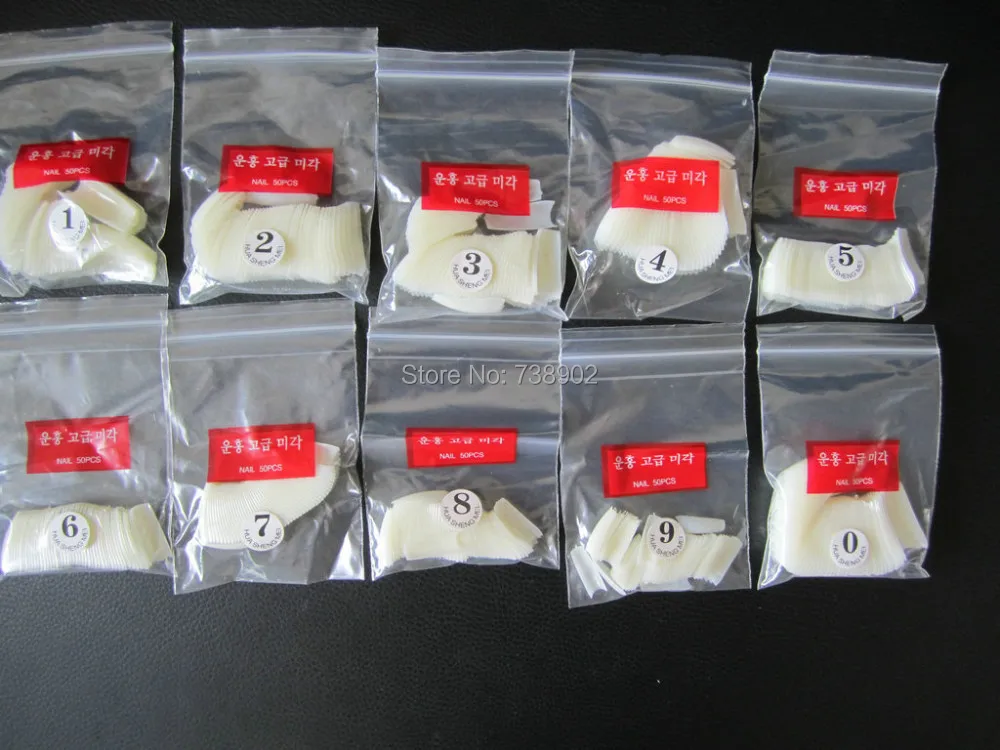 Новые модные женские накладные ногти во французском стиле натуральные