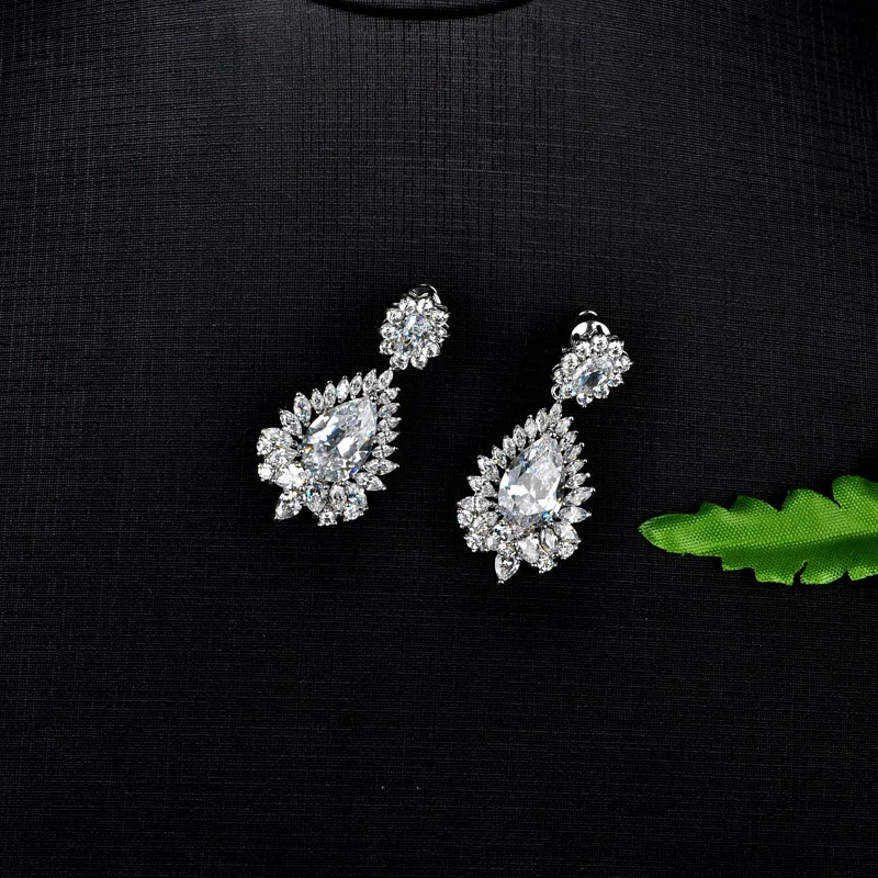 

Be 8 2018 Classic Design Romantic Jewelry AAA Cubic Zirconia Dangle Earrings Boucle D'oreille for Women Birthday Gift E708
