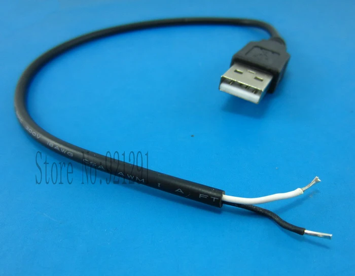 10 шт./лот! DIY USB 2 0 A штекер с одной головкой адаптер Соединитель кабелем 29 см
