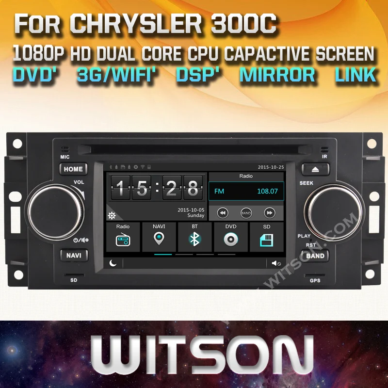 Заводская цена WITSON! Автомобильный dvd плеер для CHRYSLER 300C GPS навигация спутниковая