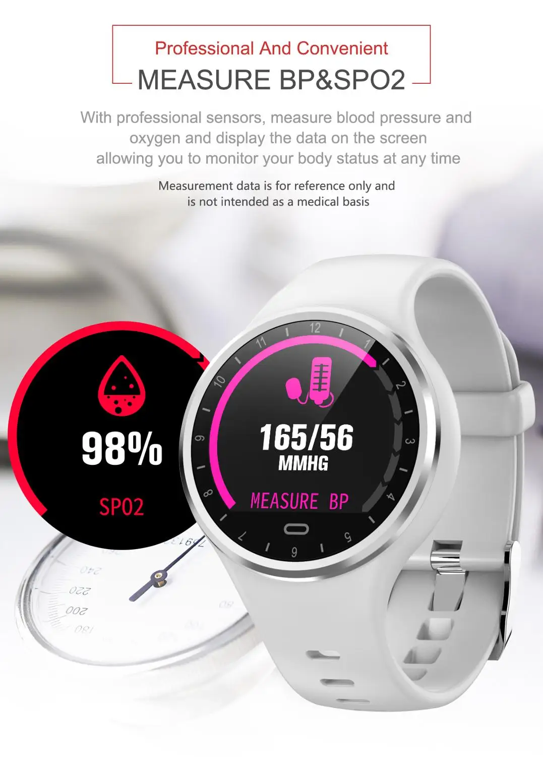 M8 Smartwatch Heart Rate Blood Pressure Monitor Fitness Bracelet Activity Tracker Sport Smart Watch for Android Apple Iphone 6 7 |