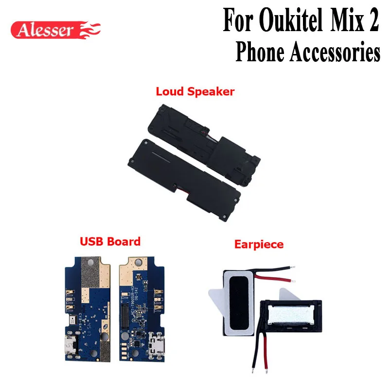 Динамик Alesser для Oukitel Mix 2 Громкий динамик наушники USB разъем зарядная плата
