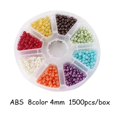 Diy ручной работы Материал бисером ювелирные изделия аксессуары 4-8 мм бело-серого