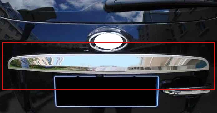 For HYUNDAI Santa Fe Stainless Steel Rear Trunk Lid Cover Trim 2010 2011 2012