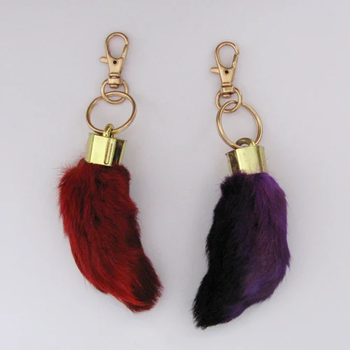 Бесплатная доставка брелок с металлическим шармом талисман кролик ножка