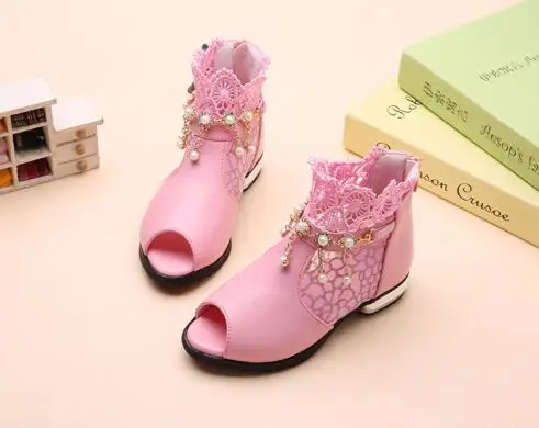 Новинка 2017 года летние детские сандалии для девочек детская обувь ажурная