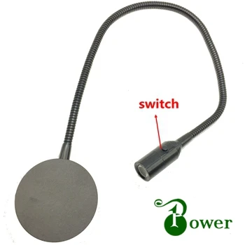 Гибкие прикроватные LED лампы для чтения с гусиной шеей 1 Вт отелей|lamps for hotels|bedside