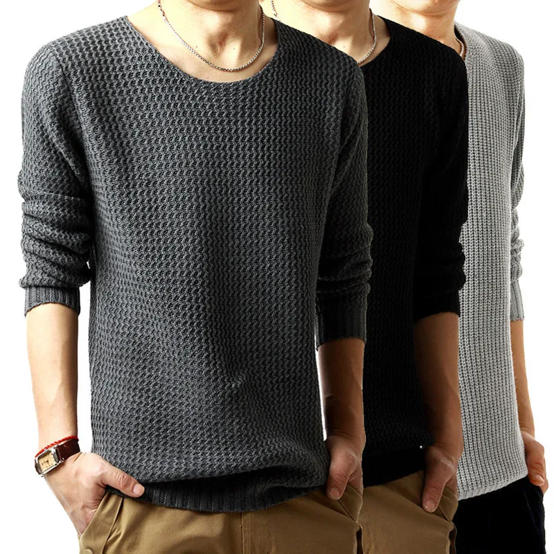 

Мужские свитера 2020, модная брендовая одежда, высококачественный пуловер, мужской свитер, повседневные трикотажные свитера с круглым вырезо...