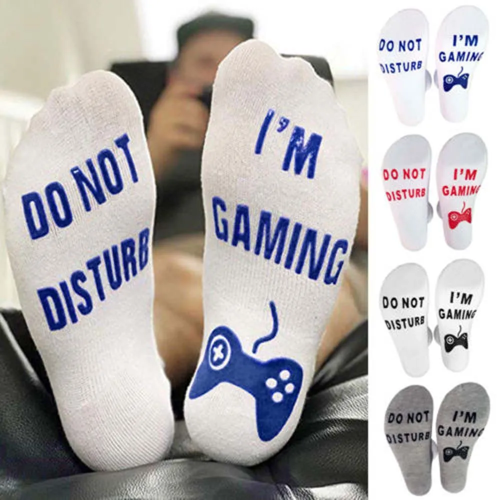 Носки унисекс новые хлопковые носки с надписью не беспокоить и I Am Gaming|Носки| |