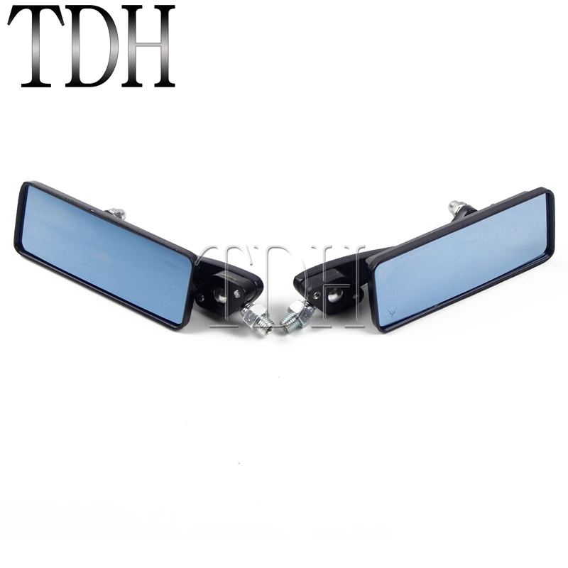 Универсальные черные боковые зеркала 10 мм на заказ для мотоциклистов крейсеров