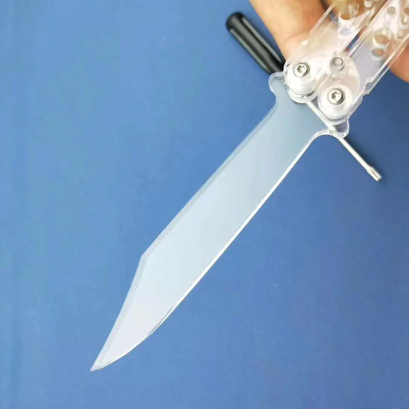 1 шт. Акриловые Складные карманные инструменты Balisong с бабочкой модель не острая