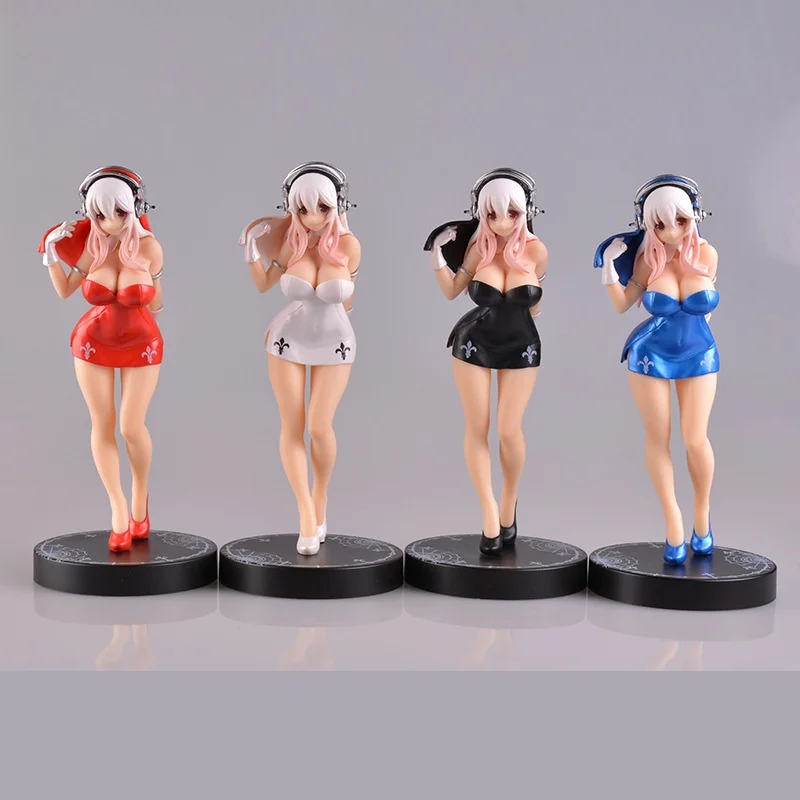 Аниме Super Sonico сексуальное платье с глубоким вырезом для девочек версия модели