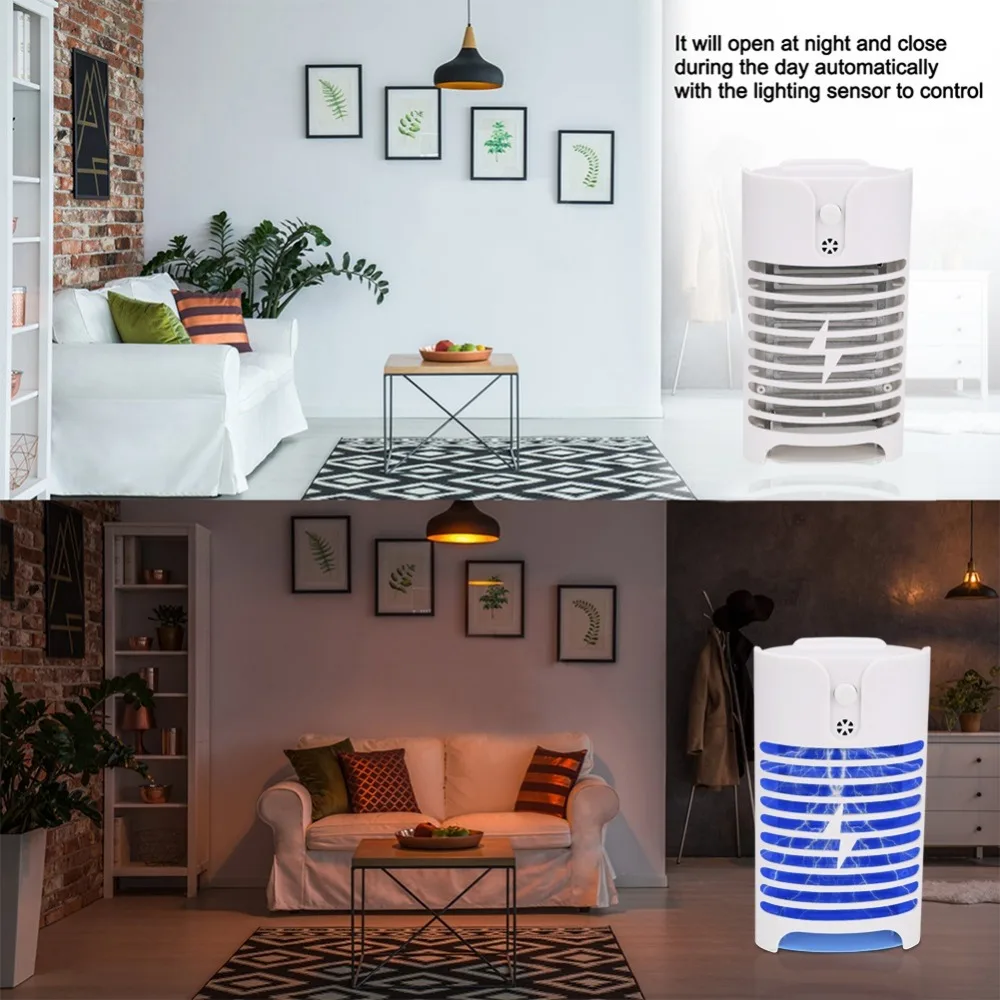 LED Mosquito Killer Lamps Socket Electric Fly Bug Insect Trap Zapper Night Lamp Lights EU US | Освещение