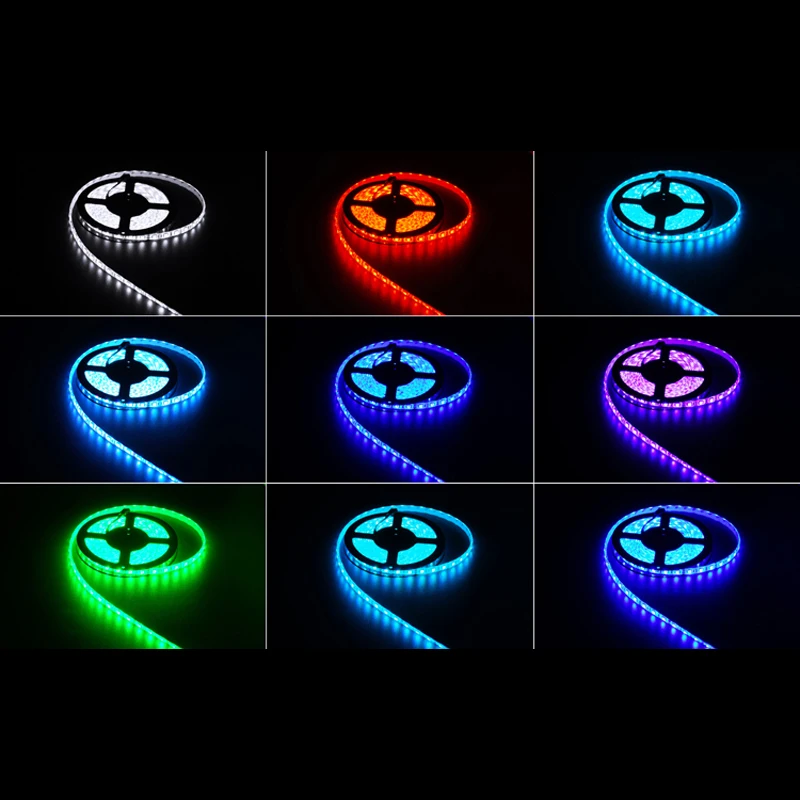 RGB Светодиодная лента 5050 5 м 300 светодиодов (60 светодиодов/м) DC12V изменение цвета + 24