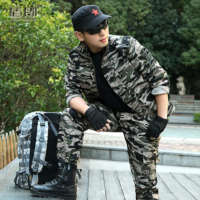 Мужской Камуфляжный костюм охотничий одежда для мужчин военный унисекс