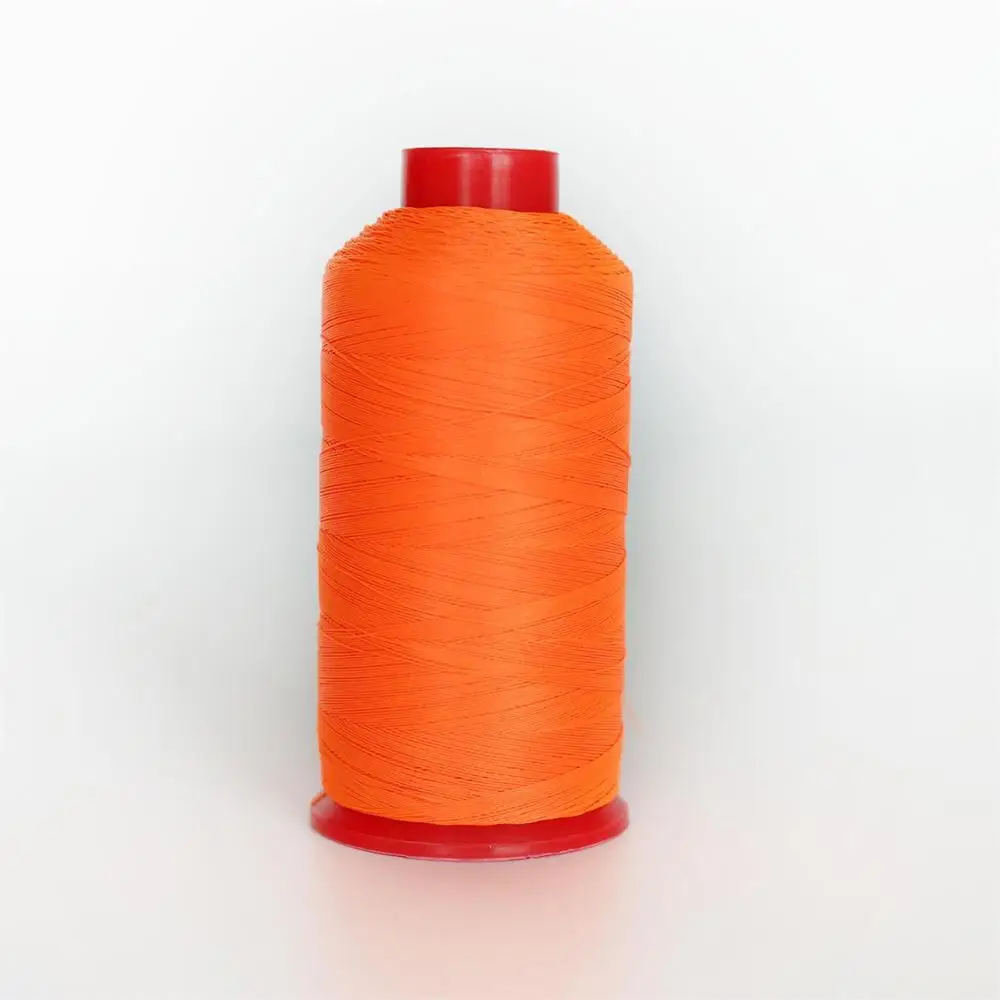 Fluo Orange 946 TEX70 нейлон скрепленная нить V69 высокая прочность кожаная обивка обуви холст швейная нить 210D/3 1500 метров в длину - Цвет: Fluo Orange 946
