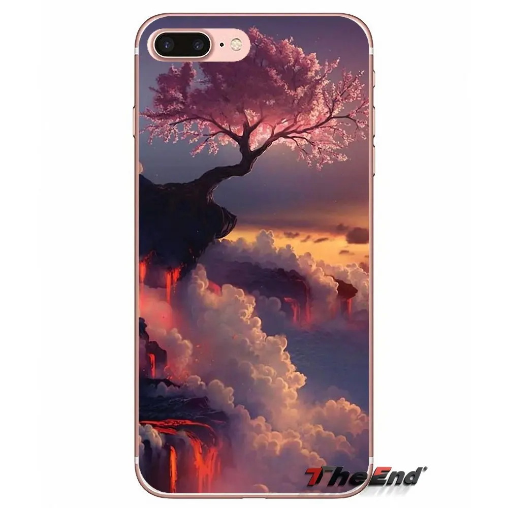 Цветок цветки сакуры японской вишни розовый мягкий чехол для Xiaomi Mi6 Mi 6 A1 Max Mix 2 5X 6X