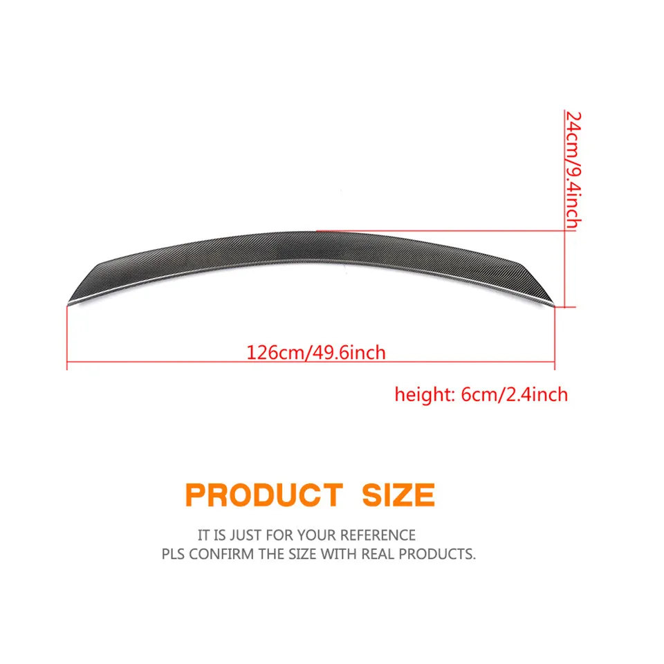 Задний спойлер из углеродного волокна багажник загрузки губы крыло для Mercedes Benz C