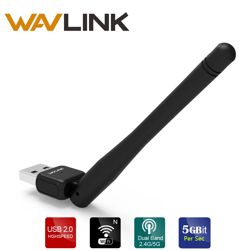 Wavlink USB Wifi адаптер 600 Мбит/с двухдиапазонный 5G/2 4G Беспроводной Ethernet Сетевая карта