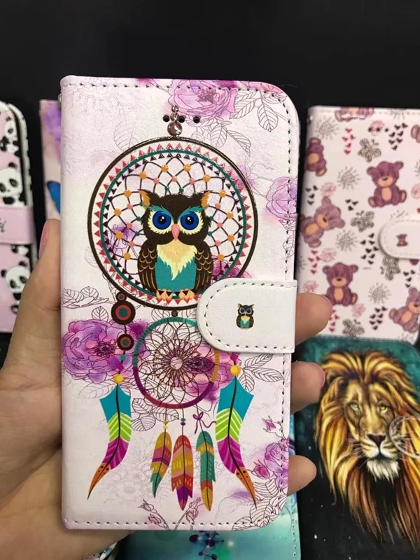 Кожаный бумажник для Iphone XR XS MAX X 8 7 Plus 6 6S SE 5 5S Galaxy Note 9 S9 S8/S7 Чехол книжка с рельефным