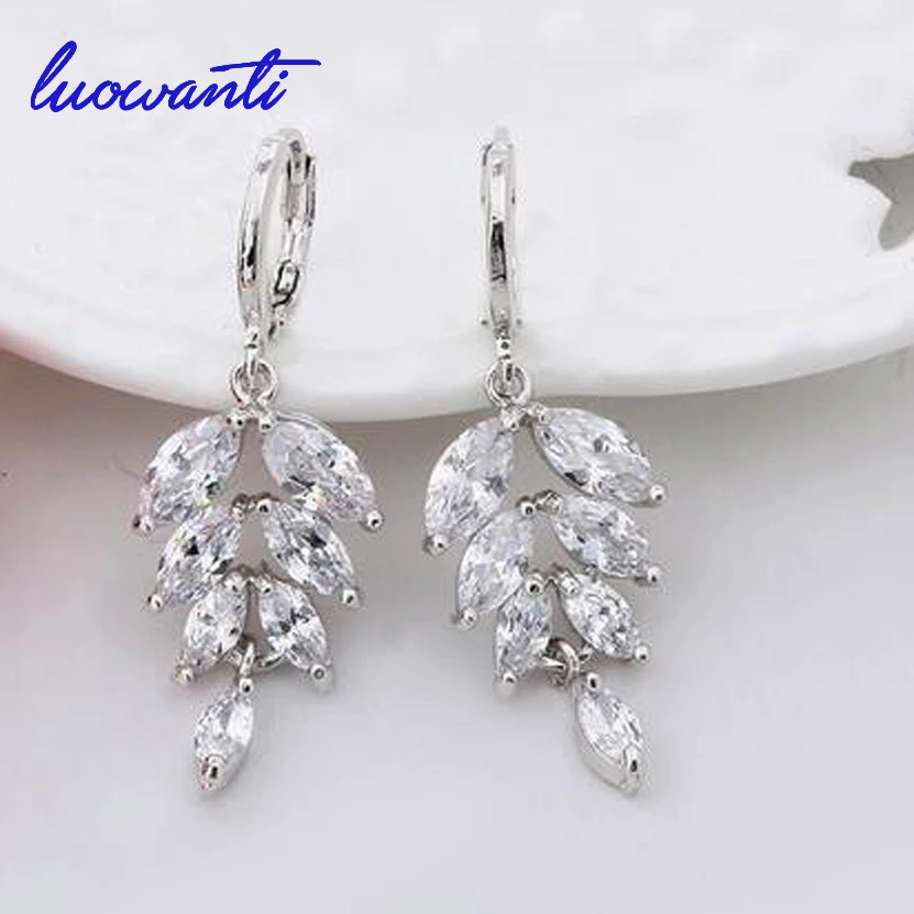 Висячие серьги с кубическим цирконием Для женщин серьги|cz dropping|drop earringsearrings women |