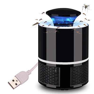 Электроника usb москитная убийца лампа светильник домашний светодиодный ошибка zapper москитная убийца лампа ловушка для насекомых Анти Москитная Ловушка-отпугиватель - Цвет: Черный