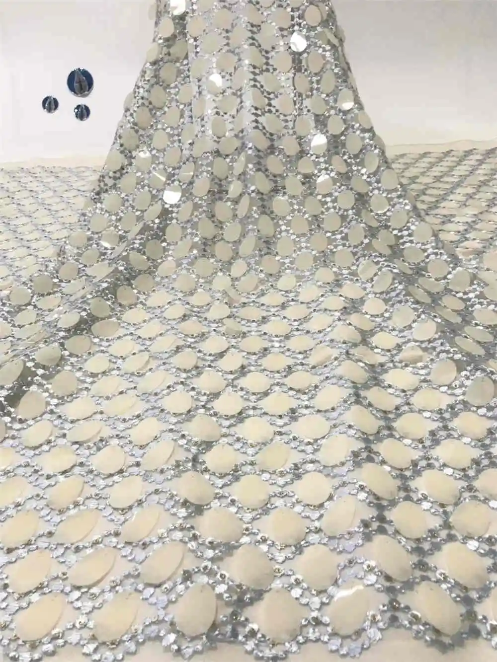 Последняя расшитая блестками индийская кружевная Кань 2019 нигерийская сетка