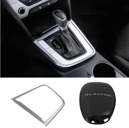 Декоративная крышка рычага переключения передач из нержавеющей стали для HYUNDAI