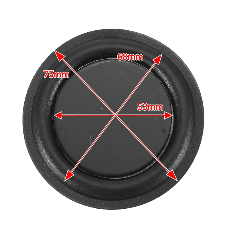 LEORY 2 шт. 3 дюйма 75 мм Динамик укрепить пассивный вибрации Панель бас мембрана