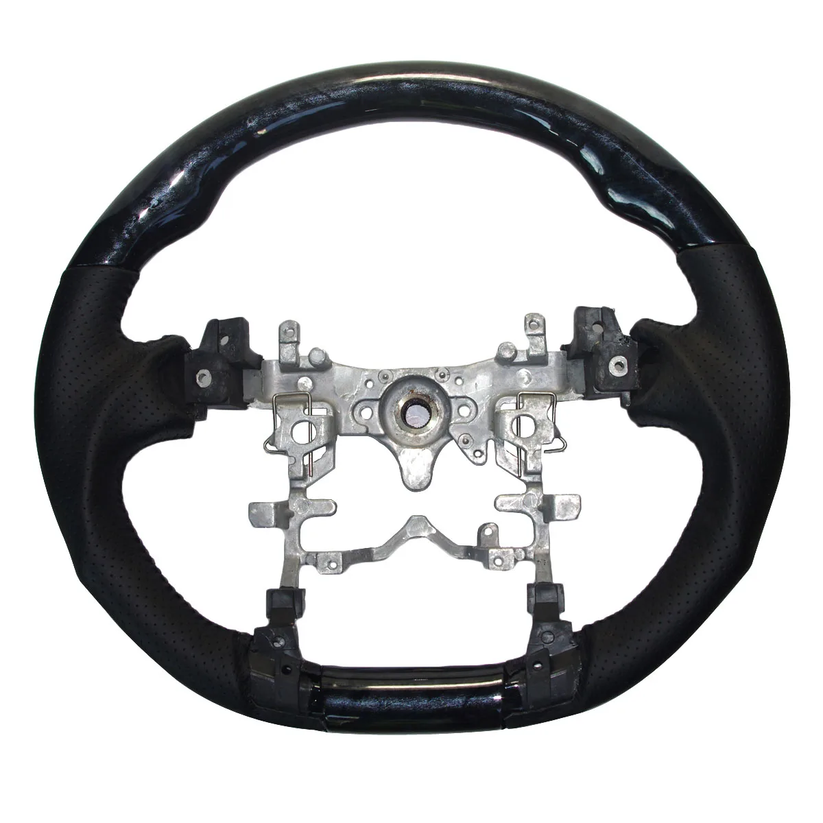 Черное Кожаное деревянное Спортивное Рулевое колесо для 2010 2015 Toyota PRIUS Hybrid ZVW30 35 40 41