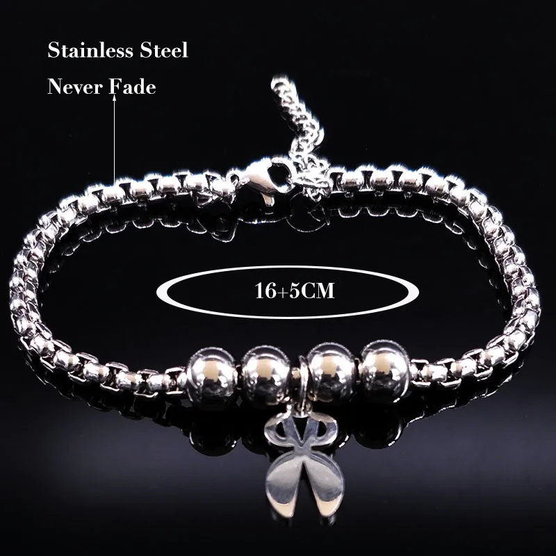 Женский серебряный браслет ножницы из нержавеющей стали рождественский подарок