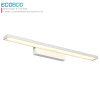 egoboo 8w 40cm long white aluminum bathroom linear led mirror lighting lamps home indoor lumination light