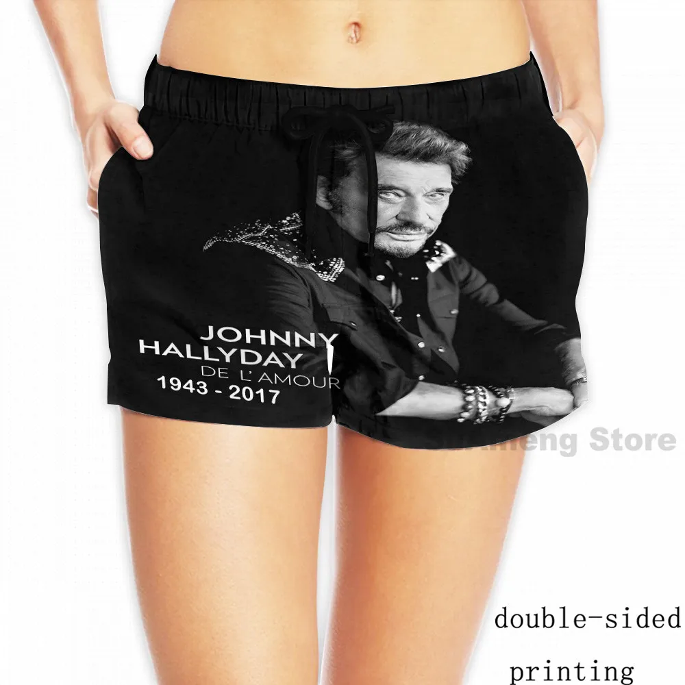 funny print men Tank Tops Women Johnny Hallyday Limitied Edition men Board beach shorts women sets fitness sleeveless vest
