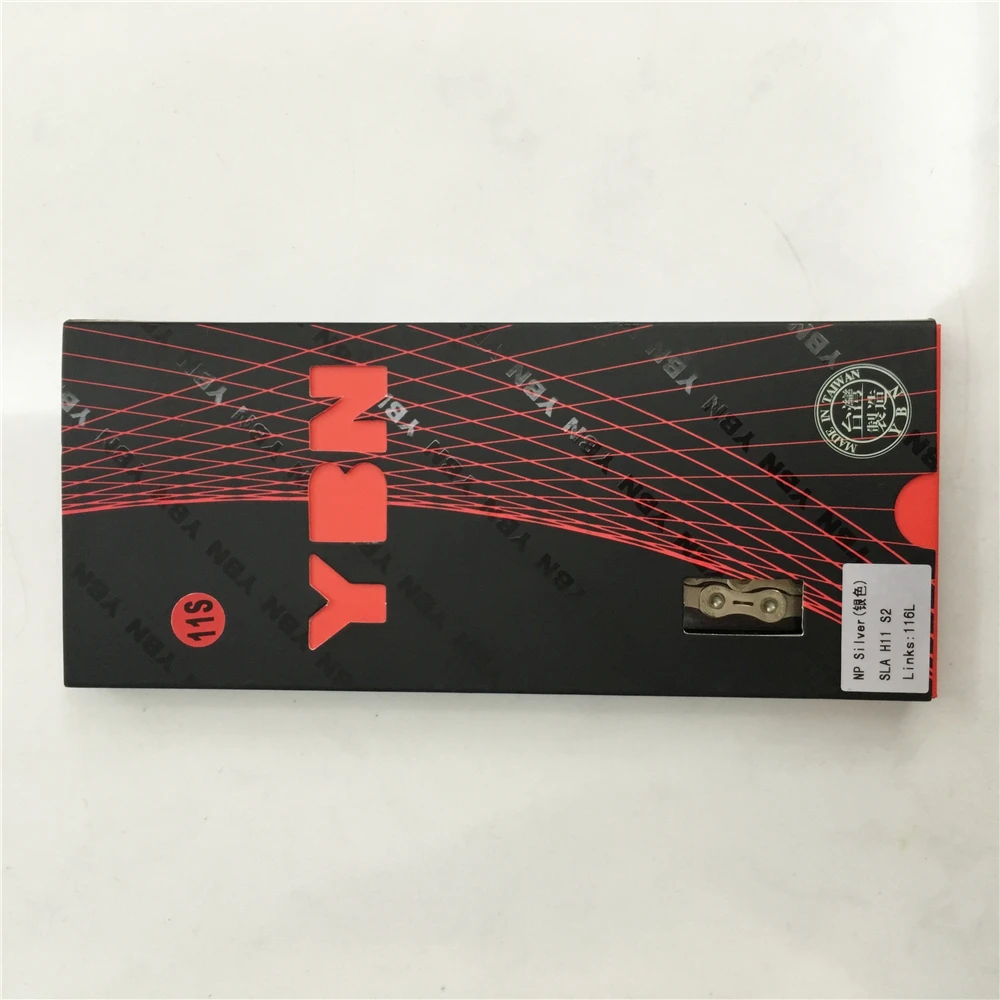 YBN 22 S 33 S 11 цепь для скоростного велосипеда 11 S Серебро SL полу дутая цепочка MTB Горный Дорожный велосипедные цепи для Shimano и Sram Кампаньолы