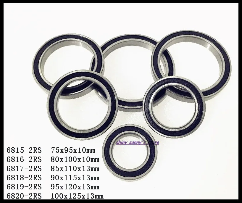 1 2 шт./лот 6815 2RS 6816 6817 6818 6819 6820 новый резиновый тонкий радиальный