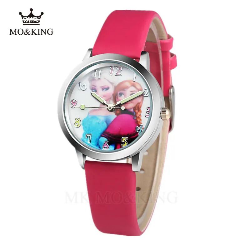 Reloj Infantil 2018 детские часы Снежная королева принцесса Эльза Анна София с рисунком