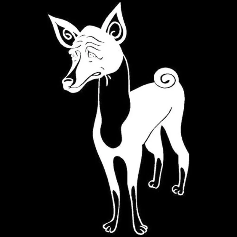 Автомобильные наклейки с собаками Basenji 11 5*17 8 см креативная виниловая наклейка