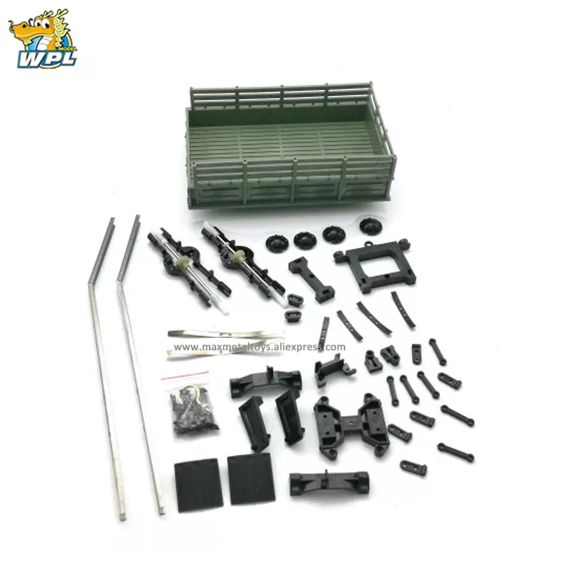 WPL Upgrade B16 B24 B36 4WD 6WD Военная Подвеска для грузовика обновленный 4 х колесный прицеп