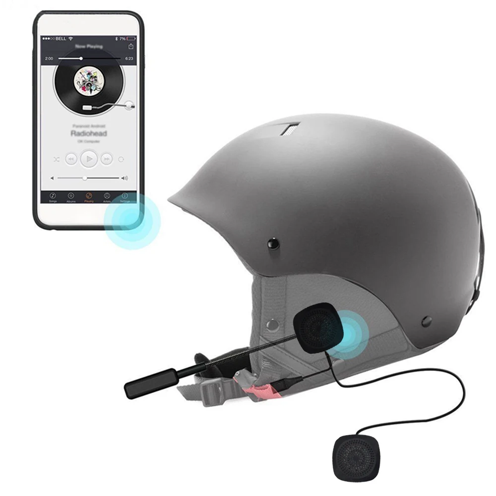 Bluetooth наушники с микрофоном гарнитура для шлема громкая связь контроль звонков