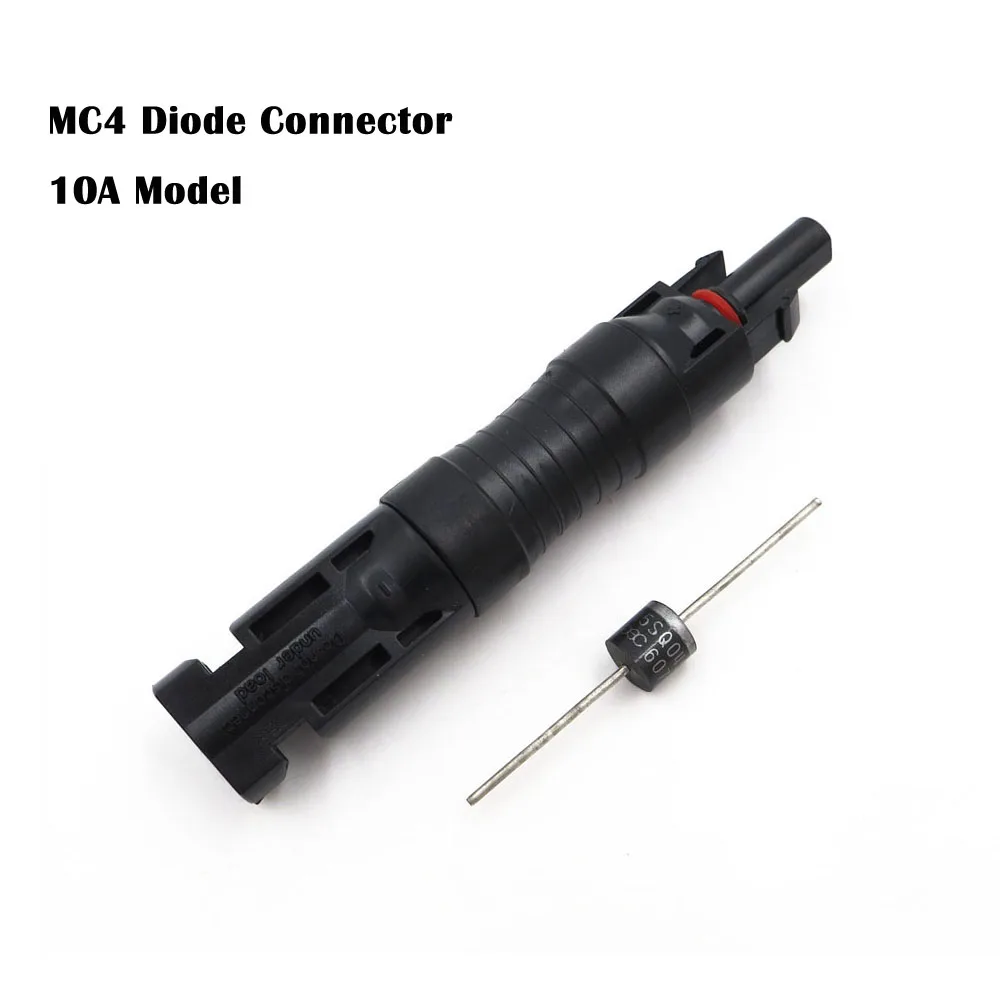 1PCx диод MC4 разъем IP68 водонепроницаемый с 10А 15А диоды 15SQ045 панели солнечных батарей Модуль параллельного подключения защиты - Цвет: 10A