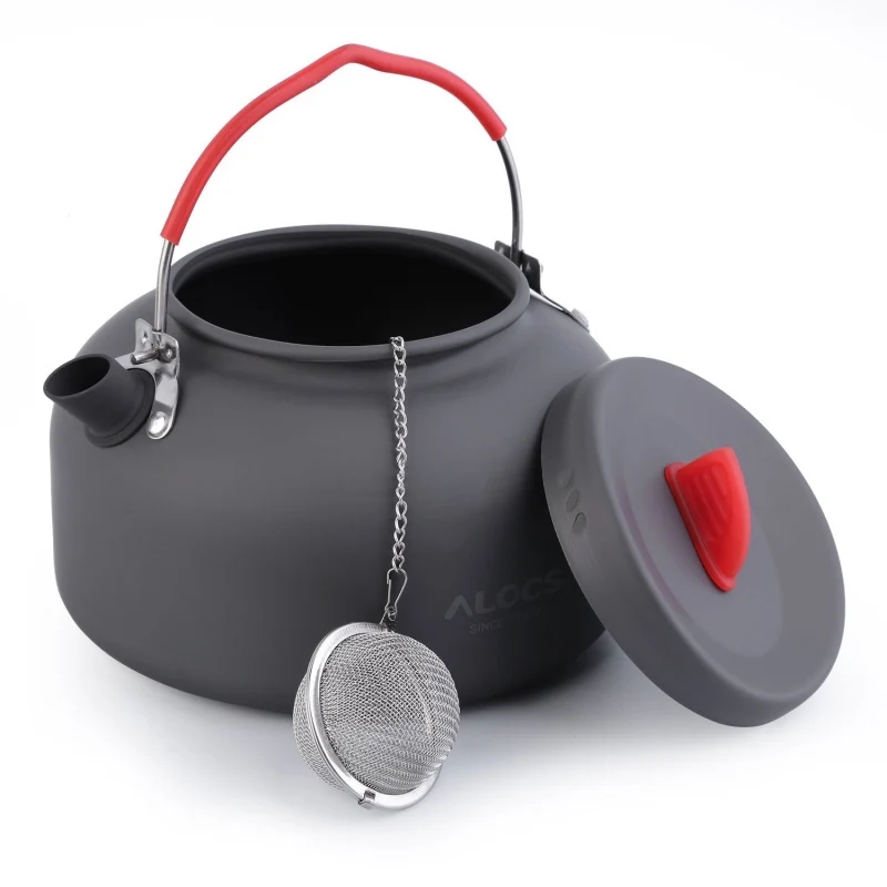 New High Quality 1.4L Alocs Aluminum Outdoor Kettle Camping Hiking Fishing Barbecue Picnic Water Teapot Coffee Pot Free Shipping | Спорт и