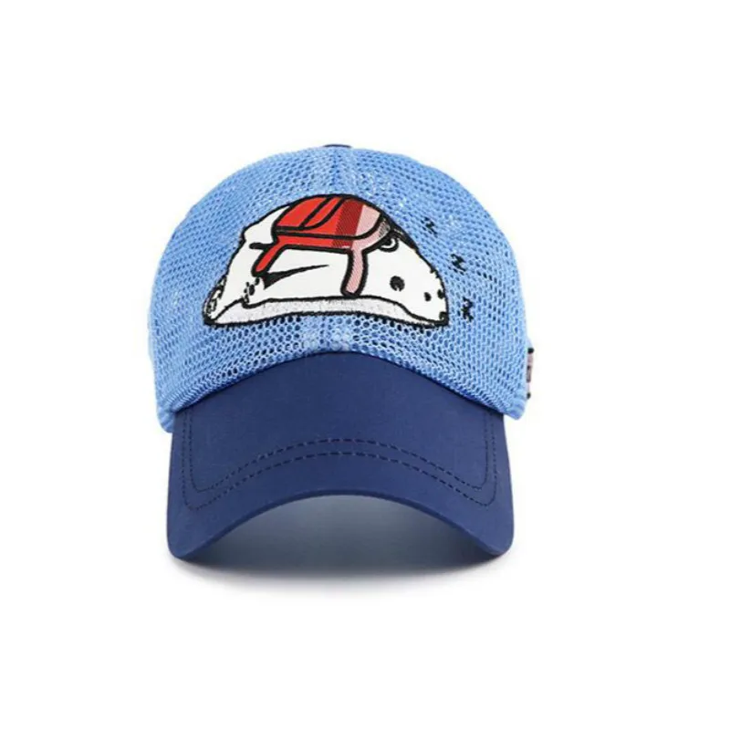 Детская летняя бейсболка быстросохнущая дышащая с рисунком Snapback кепка