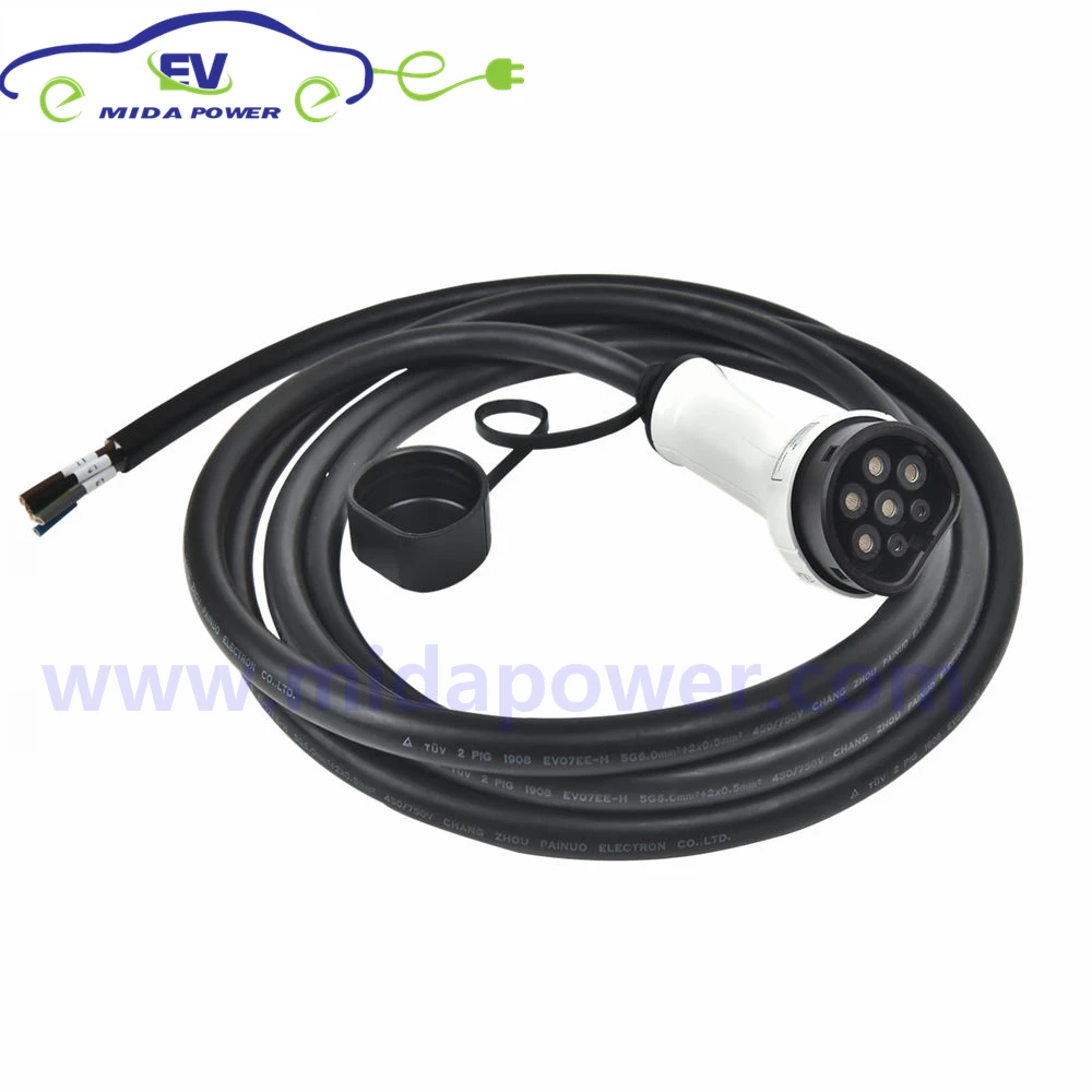 5 метровый 32A 1 фазный Тип 2 EV зарядный шнур IEC 62196 Mennekes удлинитель|ЗУ и оборудование