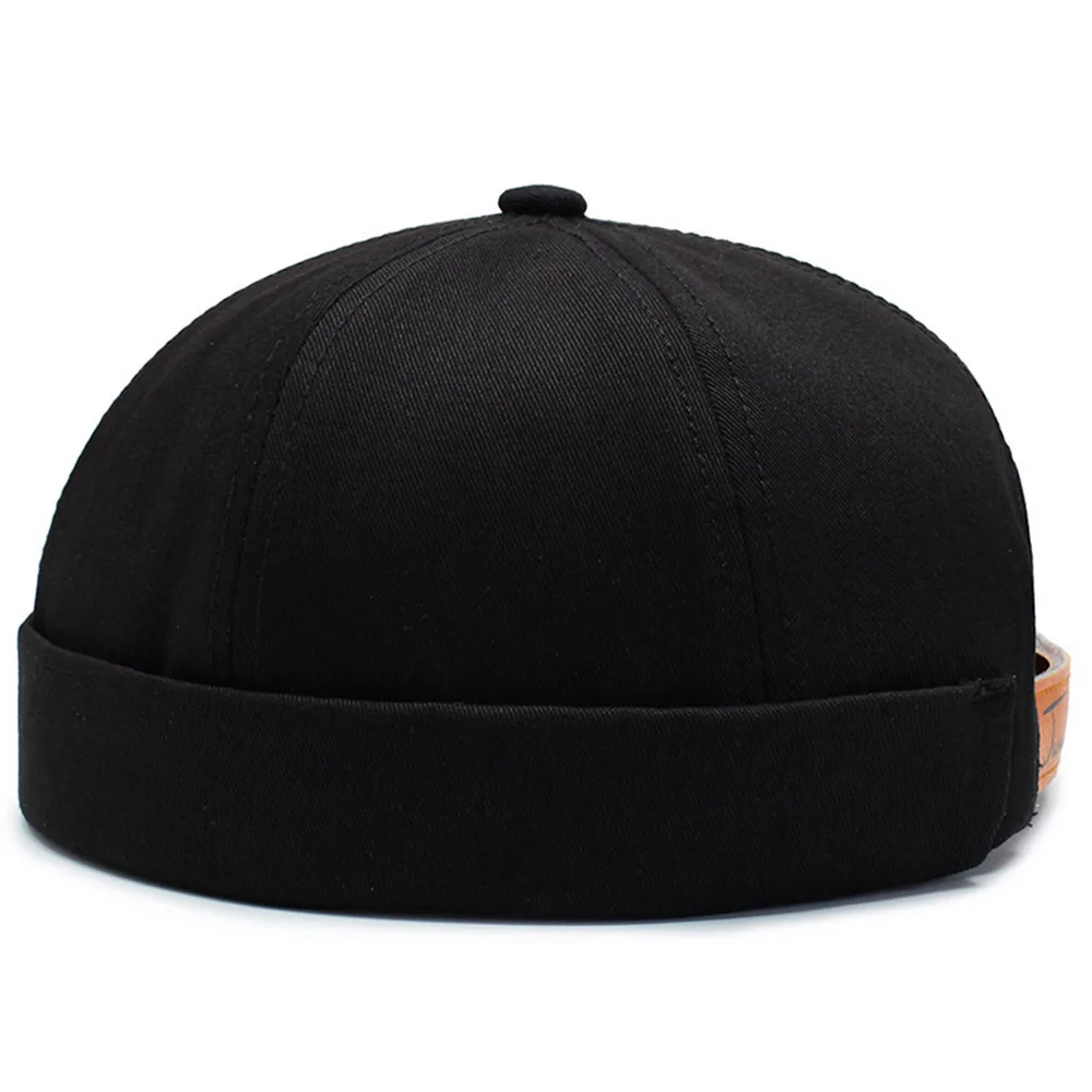 Новая шляпа без полей для мужчин Docker Кепка женщин и облегающая купольная шапочка